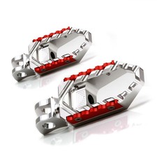 For Harley Sportster 883 09-17 16 15 Wide Rider Foot Pegs Silver Red