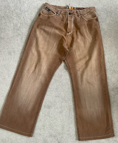Akademiks mens jeans brown - akademiks,