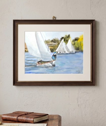 9x12 oulton broad sailing - oulton,