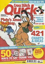 Cross Stitch Quick 421 Charts Book Christmas Cards Fairies Flowers Wild Birds