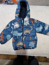 Next Blue Dinosaur Coat 12-18 Months
