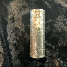 Solid silver scent bottle - scent,