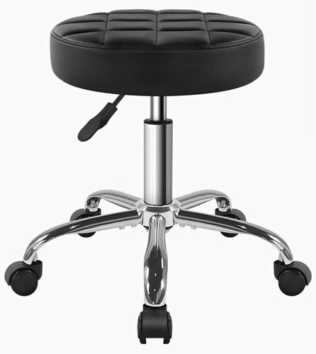Black adjustable height swivel - adjustable,