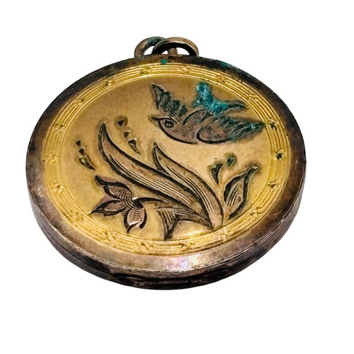 Antique gold filled watch fob - filled,