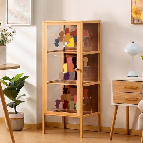 Bamboo storage cabinet - storage, doll
