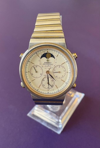 Seiko quartz moonphase - seiko,
