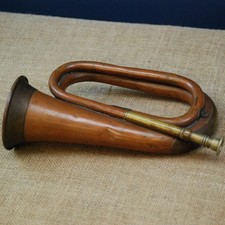 Vintage brass copper bugle - copper,