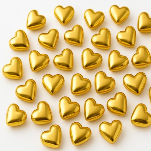 100g edible gold heart - 100g,