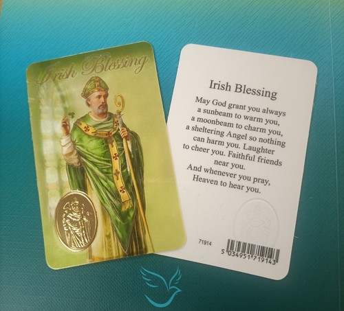 Laminated holy card st - card,