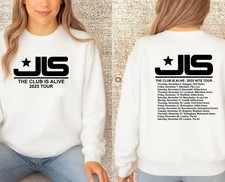 JLS The Club is Alive Concert Jumper, Concert Tour 2025 ,JLS Front & back Jumper