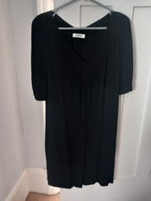 nicole farhi black dress size 12 - just above knee
