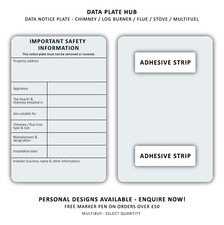 Data Notice Plate - Chimney /