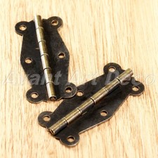 New 4pcs Repair Door Cabinet Spring Hinges Furniture Jewelry Boxes Decorative
