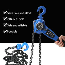 Chain Block Lifting Tackle Crane Hoist Manual Gantry Hand Pulley 1653 lbs