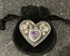 Unique Clear Resin Brooch