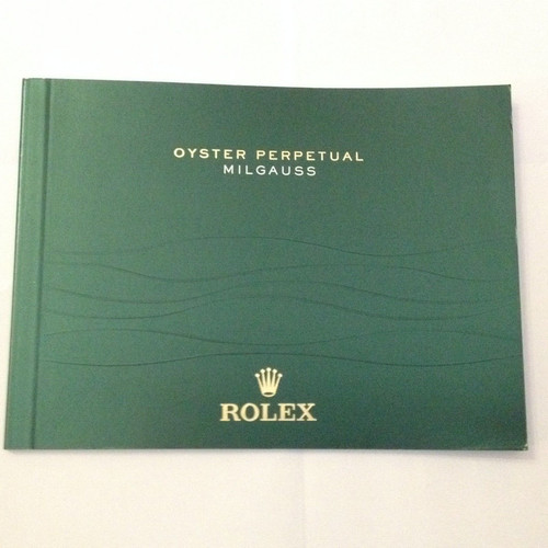 Rolex milgauss booklet 2012 - milgauss,