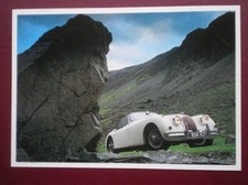 POSTCARD CAR JAGUAR XK150