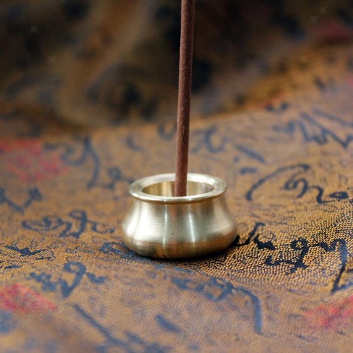 Brass incense cone burner - incense,
