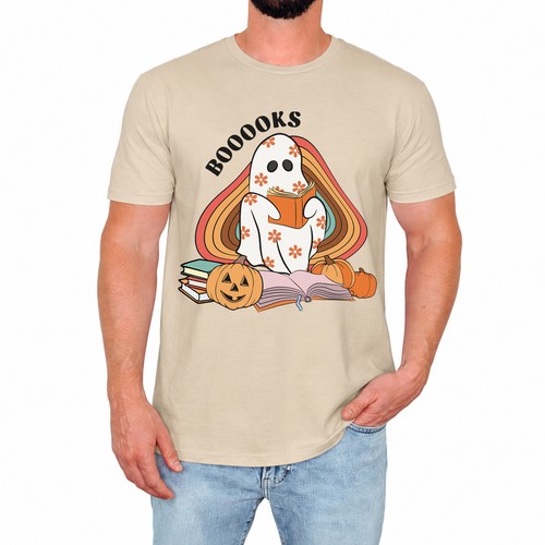 Funny ghost reading mens - ghost,