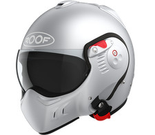 Roof RO5 Boxer Alpha Flip Up Helmet Matt Silver / White