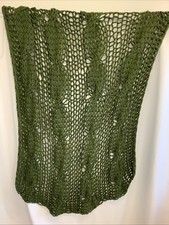 At Home With Stacey Solomon Green Chunky Knit Blanket Throw ASDA