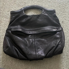 Vintage Gap Black Leather Tote