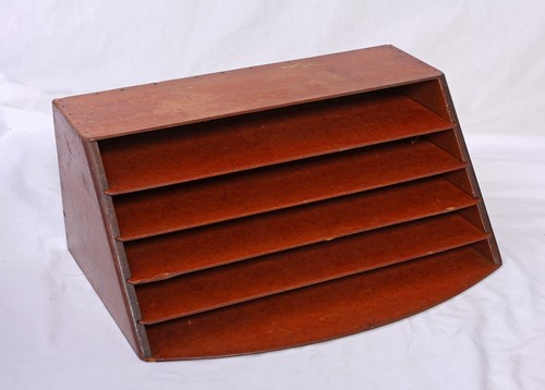 Vintage wooden storage tray - wooden,