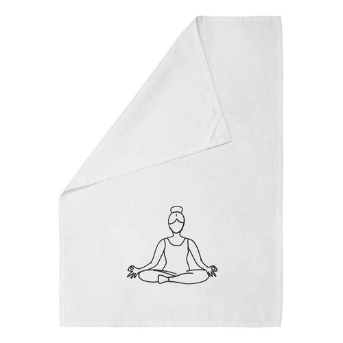 Lotus yoga pose cotton tea - yoga,