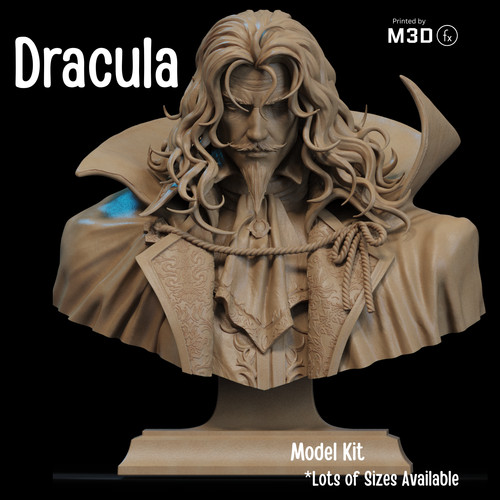 Dracula resin bust - resin,