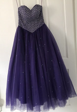 PROM DRESS GINO CERRUTI EXCLUSICVE EDITION LONDON SIZE 12  S WORN ONCE