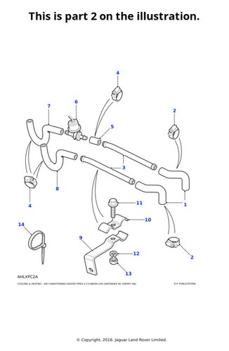 Land rover hose clip - hose, range