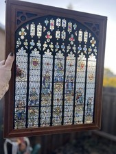 Seven Ages of Man Stained Glass Replica  19" X 16" Folger Shakspear Library