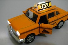 Musicial Taxi Cab Diecast 1/36