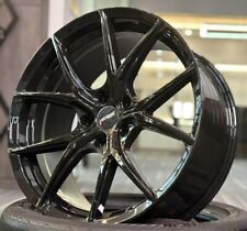19" Seat Leon 2005-2025 Velocity VC3 Gloss Black 8.5j Alloy Wheels X4