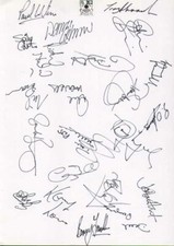 Barnet FC - Signed Team Sheet - COA (10895)