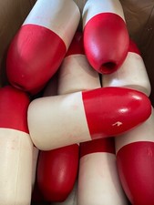 2Pcs Red/White Crab Pot Buoy