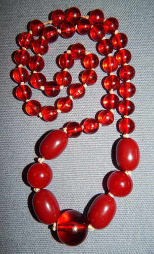 Vintage long cherry amber - long,