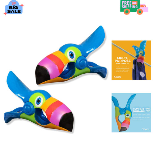 Toucan bocaclips beach towel - bocaclips,,