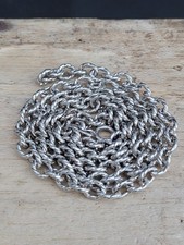 Sterling Silver Fancy Link Chain. Necklace.  Hallmarked. 24". 41.3gms