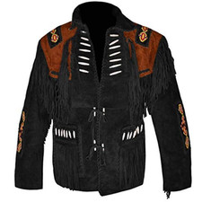 Men Western Cowboy Suede