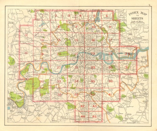 London index map roads - london.,