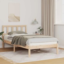 Bed Frame with Headboard Brown