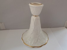 VINTAGE ROYAL WORCESTER FINE BONE CHINA FERN LEAF CANDLESTICK 1986
