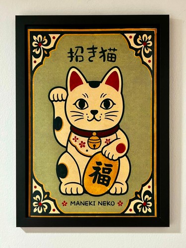 Maneki neko lucky cat - maneki, art