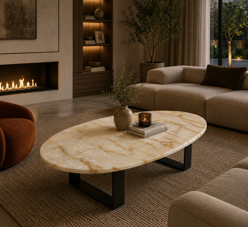 Luxury white onyx - white, stone