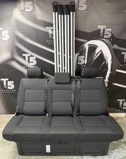VW T6 Transporter Caravelle Rear Triple  Seat/Bed With The Floor Rails System
