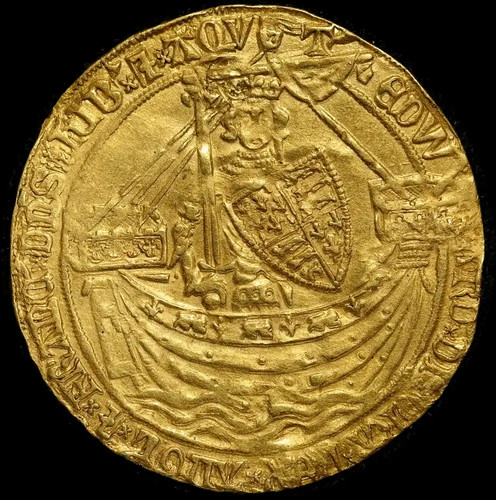 1369 1377 gold noble edward - 1369-1377,