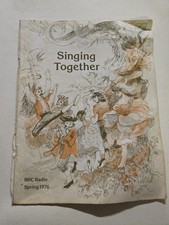 Vintage BBC Radio Singing Together School Music Book 1976 Coombes Kennedy 70s