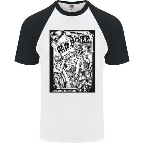 Old biker loud fast - loud, to