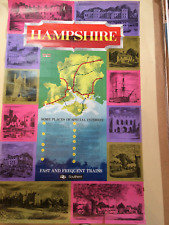 SOUTHERN RAILWAY -HAMPSHIRE LARGE ORIGINAL ADVERTISING POSTER